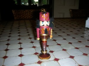 Portrait of a Nutcracker, sitting on my table.