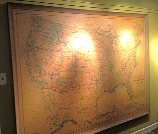 Family Room Wall Map.