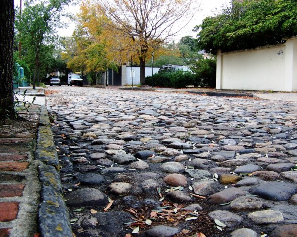 Charleston, South Carolina cobblestones.