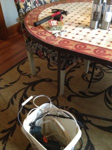 Facing down the drill.