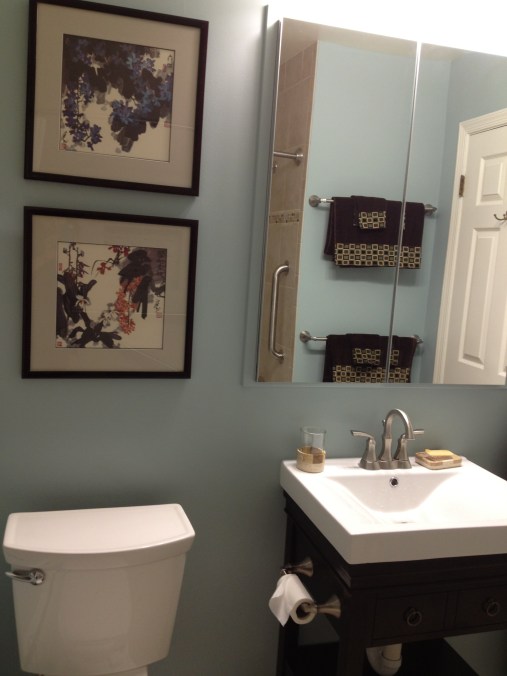 The paint color is Benjamin Moore's Wedgewood Grey.