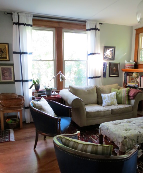 The living room curtains