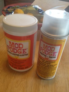Mod Podge. Mod Podge.