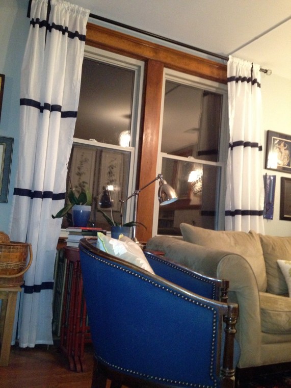 The living room curtains