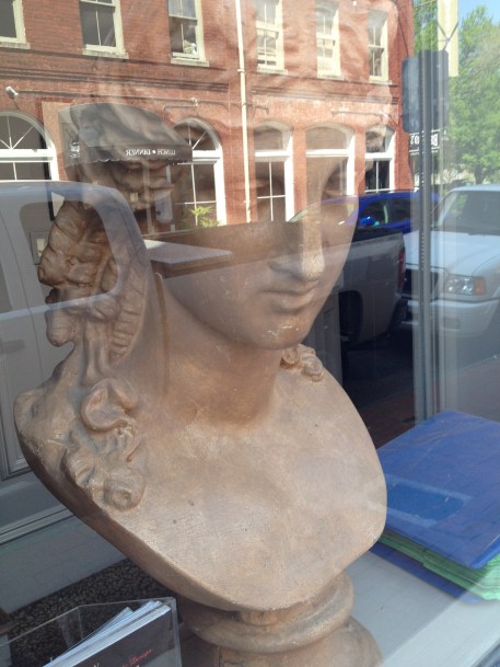 Bust in a Shop WIndow.