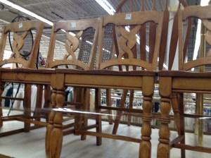 Thrift Store Chairs.