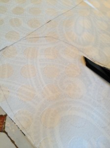 Cutting it out.