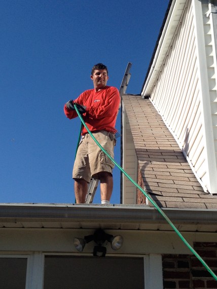 Stuart and the blue sky. Stuart and the blue sky.