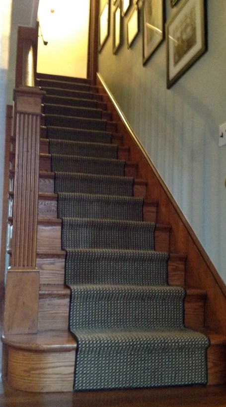 Sisal stair runner.