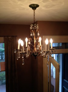 An old chandelier.