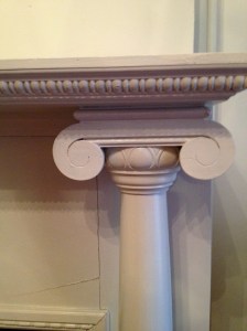 Just one of many fireplaces.