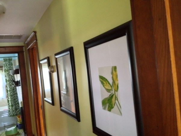 A narrow pass-through.